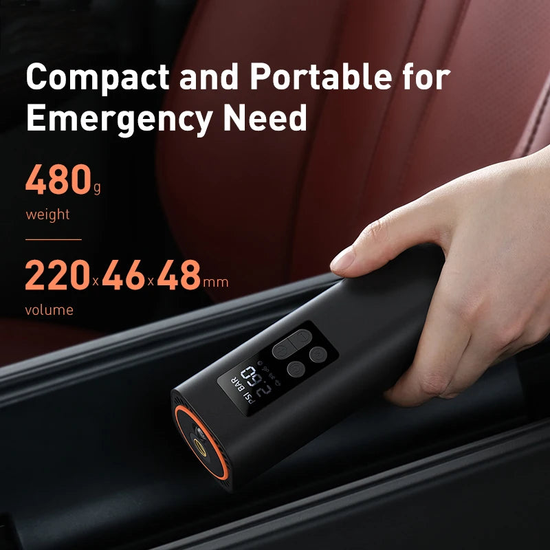 Baseus Mini Car Air Compressor 12V 150PSI Portable Car Tire Inflator