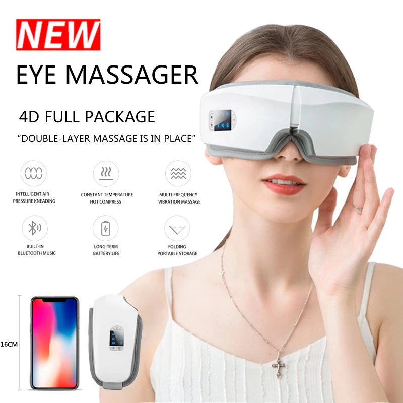 Prime Lifestyle Hub™ 4D Smart Airbag Vibration Eye Massager