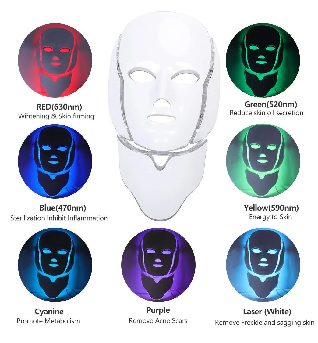 Prime Lifestyle Hub™ - 7 Colors LED Facial Mask