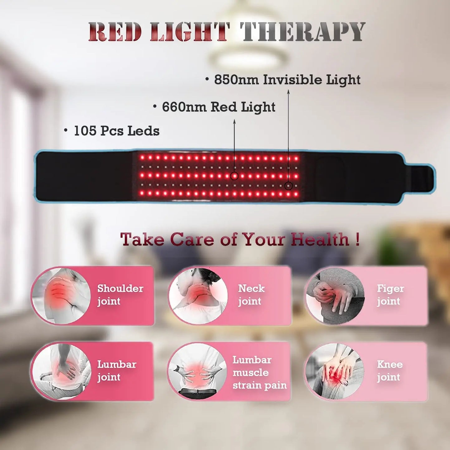 Red &Infrared LED Light Therapy Belt