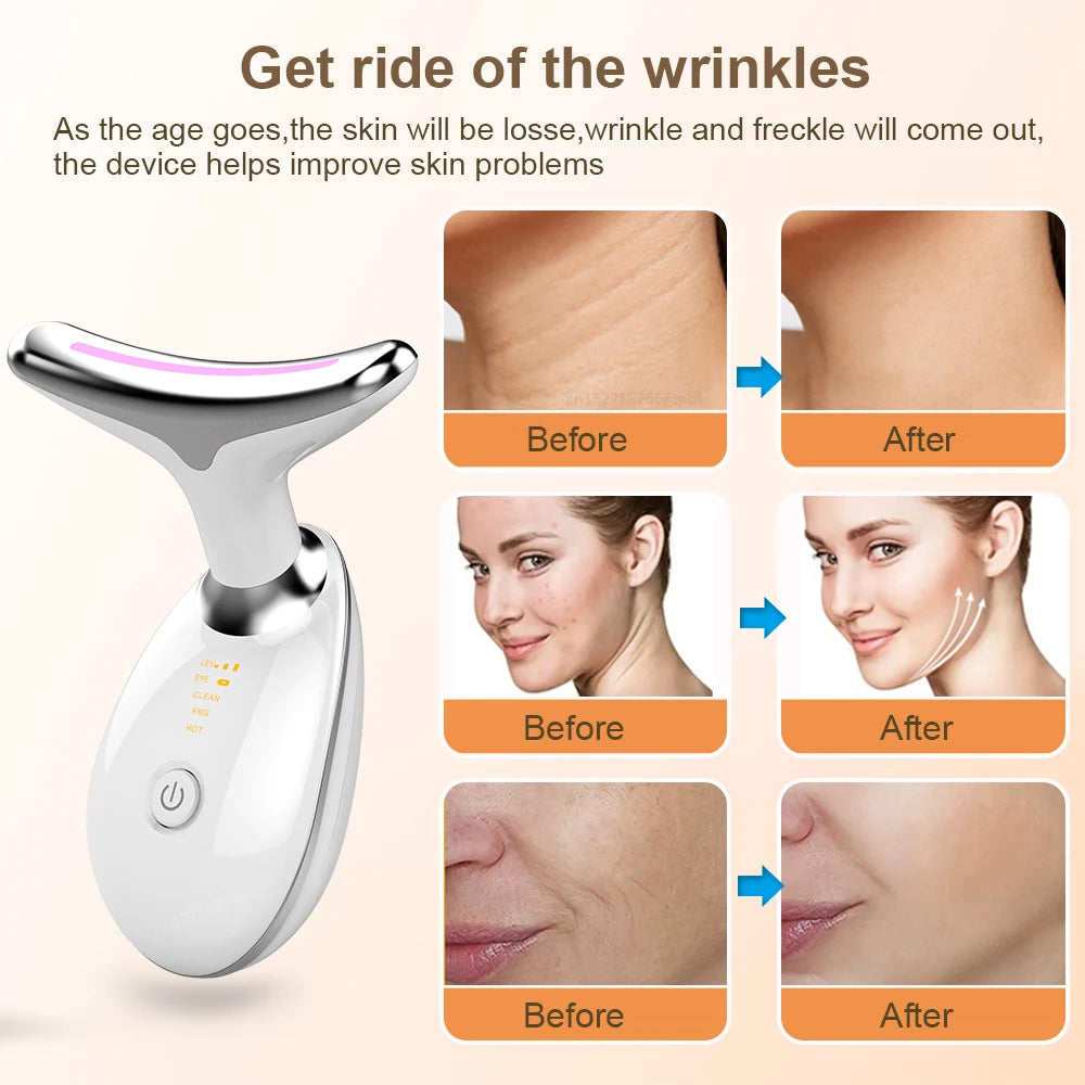 Prime Lifestyle Hub™ -Neck & Face Lifting Massager EMS Skin Tightening Device